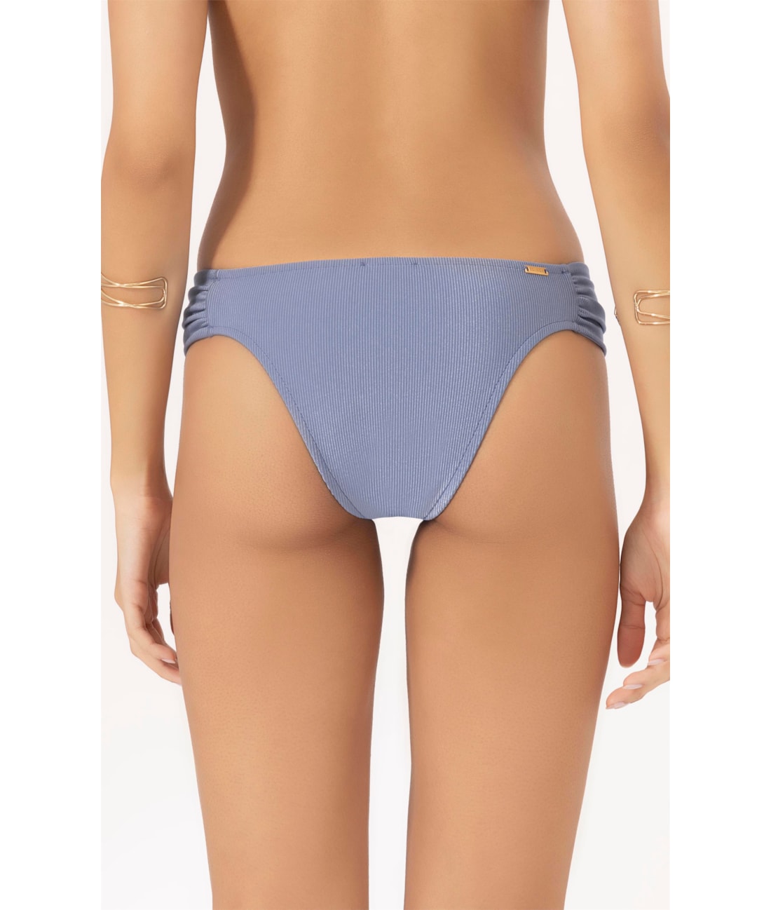 Calcinha Franzida Comfort Magic Azul Seco