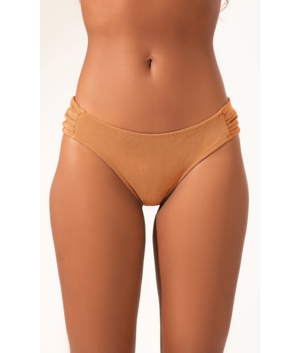 Calcinha Franzida Comfort Magic Caramelo