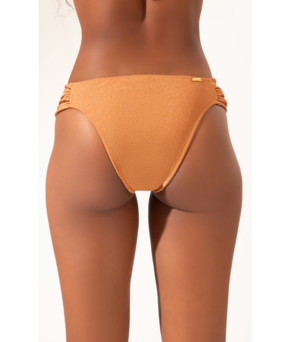 Calcinha Franzida Comfort Magic Caramelo