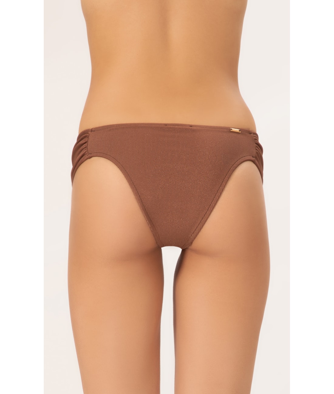 Calcinha Franzida Comfort Magic Marrom
