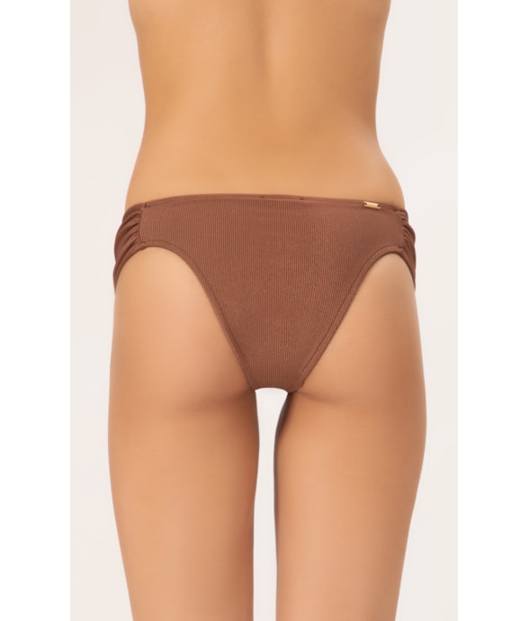Calcinha Franzida Comfort Magic Marrom