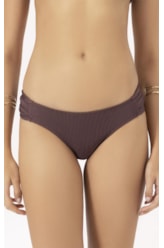 Calcinha Franzida Comfort Magic Marrom Escuro