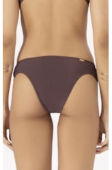 Calcinha Franzida Comfort Magic Marrom Escuro