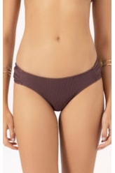 Calcinha Franzida Comfort Magic Marrom Escuro