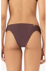 Calcinha Franzida Comfort Magic Marrom Escuro