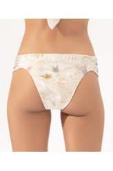 Calcinha Franzida Comfort Mapas Areia