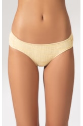 Calcinha Franzida Comfort Marée Amarelo Manteiga