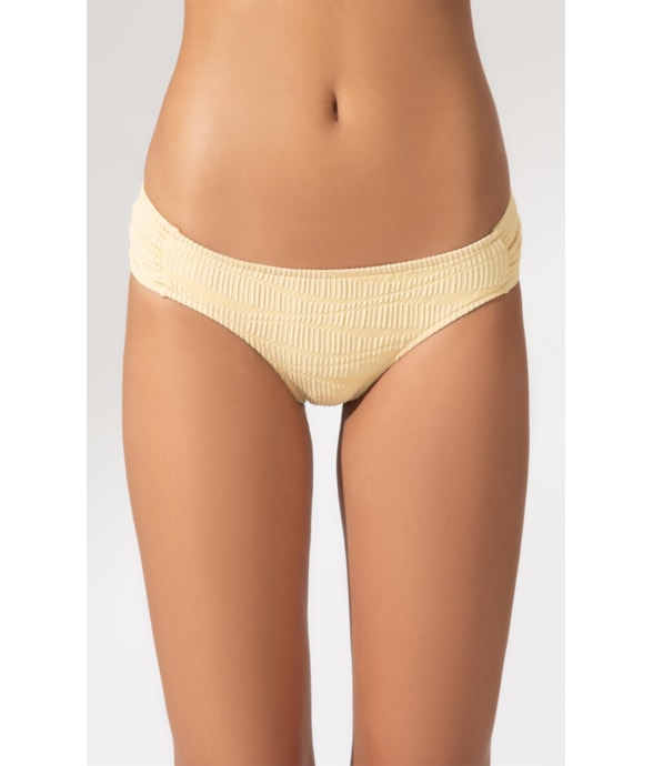 Calcinha Franzida Comfort Marée Amarelo Manteiga