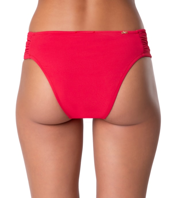 Calcinha Franzida Comfort Nassau Vermelho
