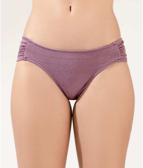 Calcinha Franzida Comfort Positano Roxo