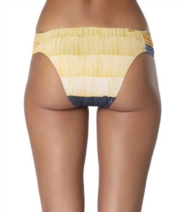 Calcinha Franzida Comfort Silk Amarelo