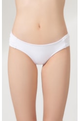 Calcinha Franzida Comfort Sky Branco