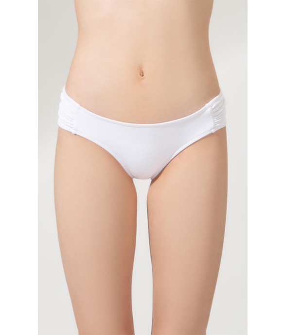Calcinha Franzida Comfort Sky Branco