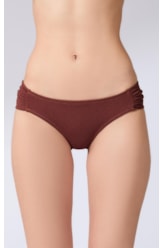 Calcinha Franzida Comfort Sky Marrom