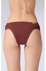 Calcinha Franzida Comfort Sky Marrom
