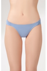 Calcinha Franzida Lateral Allure Azul Seco