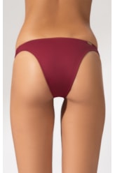 Calcinha Franzida Lateral Allure Bordeaux