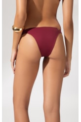 Calcinha Franzida Lateral Allure Bordeaux