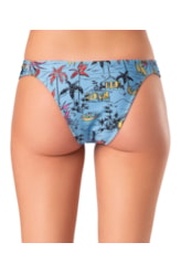 Calcinha Franzida Lateral Bahamas Turquesa