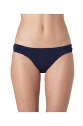 Calcinha Franzida Lateral Colmeia Marinho