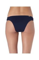 Calcinha Franzida Lateral Colmeia Marinho