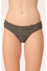 Calcinha Franzida Lateral Comfort Rendado Lux Grafite
