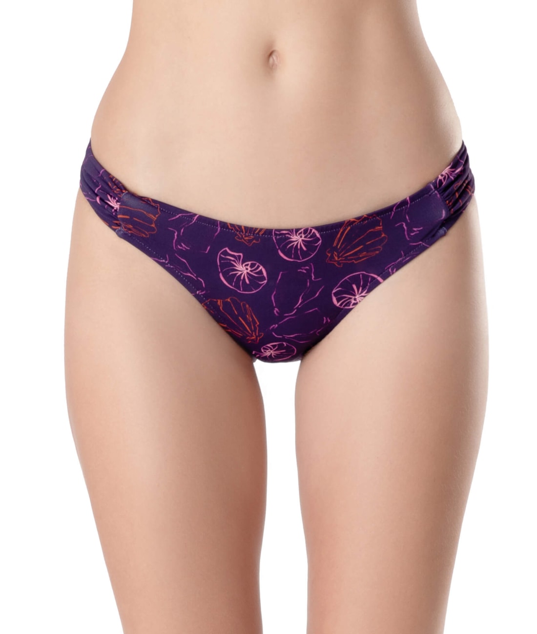 Calcinha Franzida Lateral Comfort Seychelles Roxo