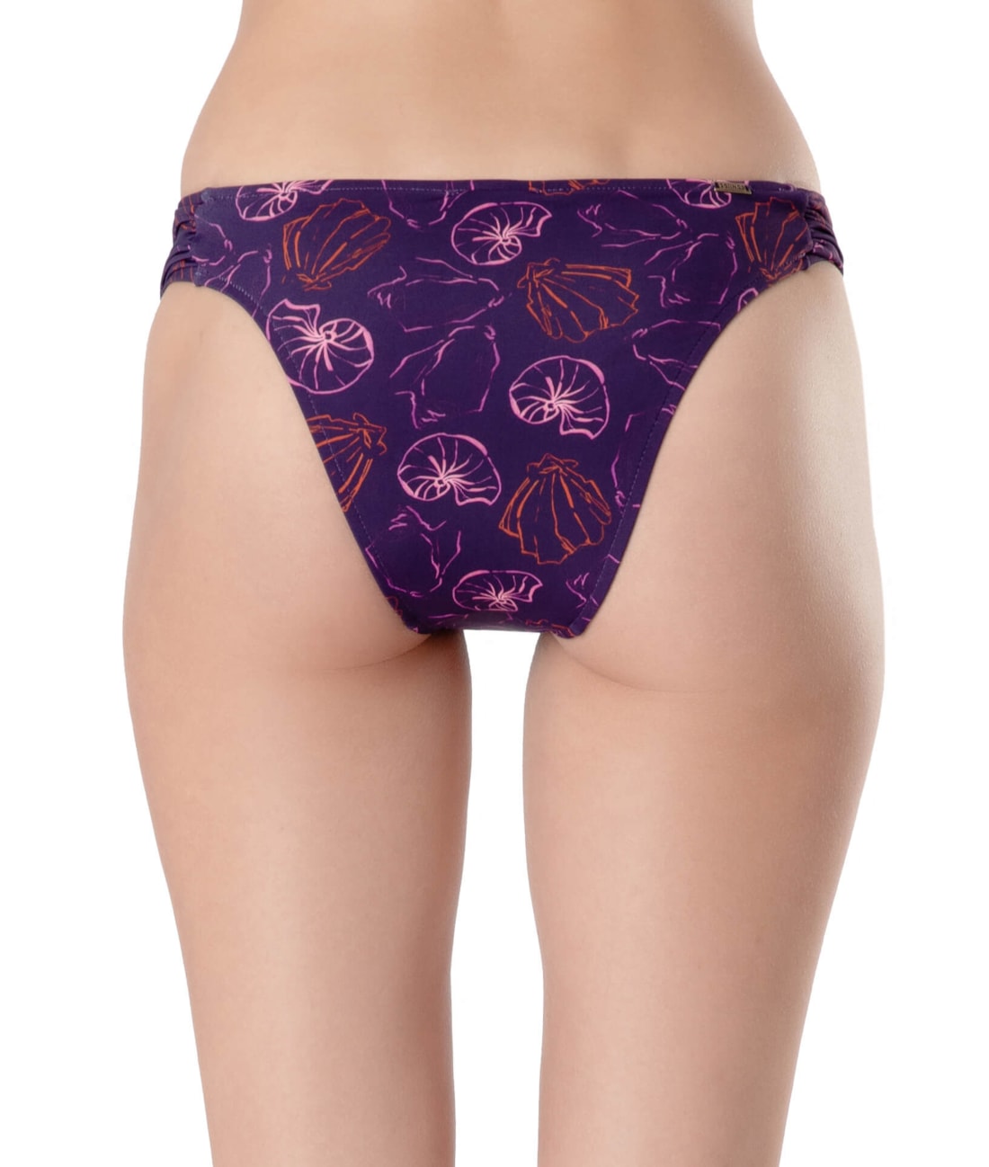 Calcinha Franzida Lateral Comfort Seychelles Roxo