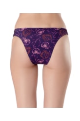 Calcinha Franzida Lateral Comfort Seychelles Roxo