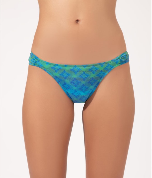 Calcinha Franzida Lateral Dolce Vita Azul Bic