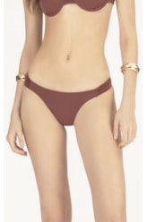 Calcinha Franzida Lateral Draping Marrom