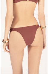 Calcinha Franzida Lateral Draping Marrom