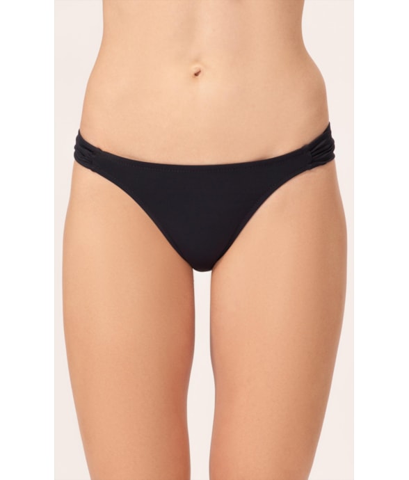 Calcinha Franzida Lateral Draping Preto
