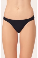 Calcinha Franzida Lateral Draping Preto