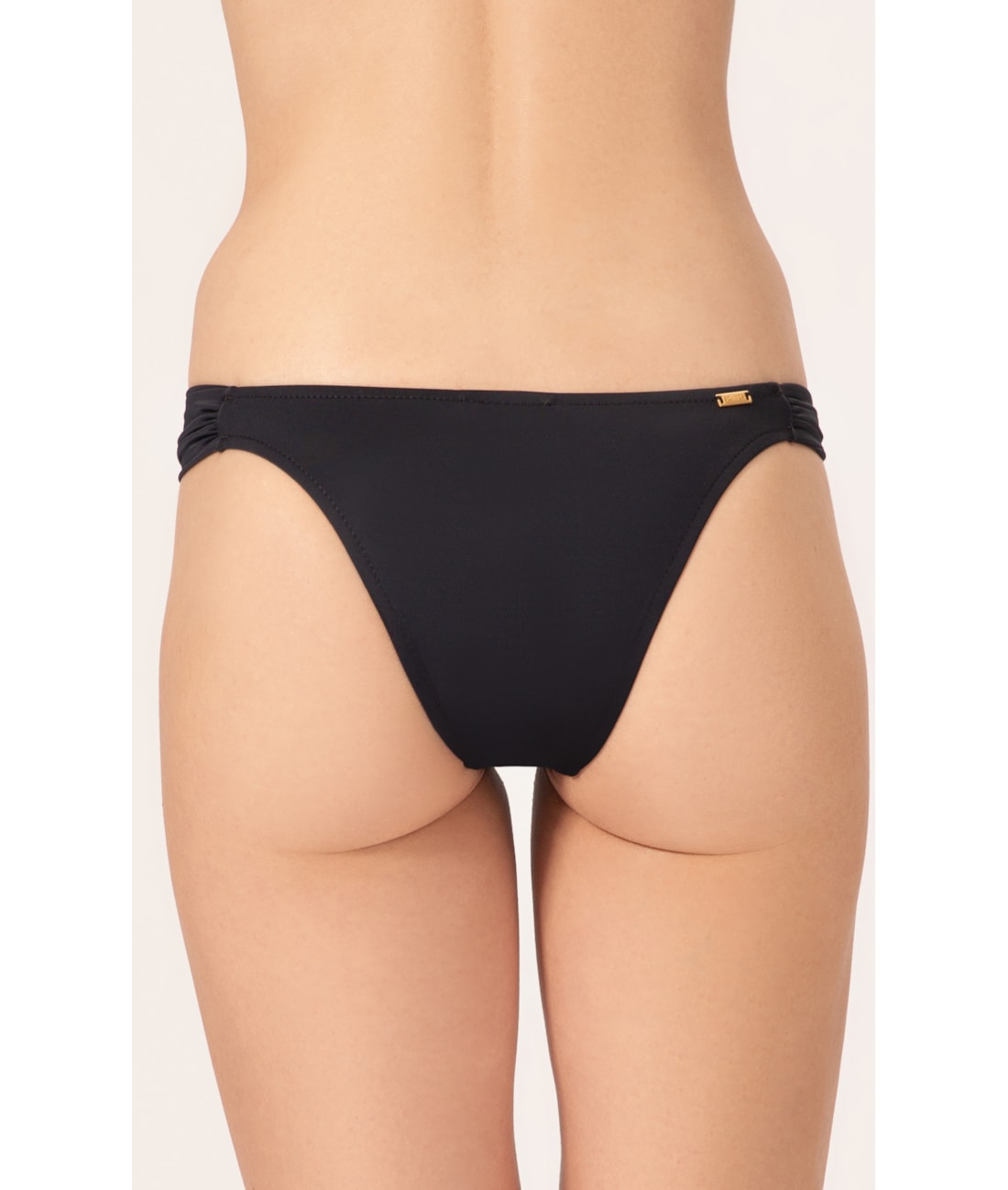 Calcinha Franzida Lateral Draping Preto