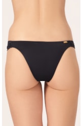 Calcinha Franzida Lateral Draping Preto