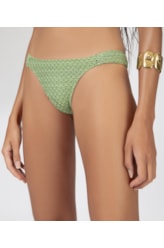 Calcinha Franzida Lateral Mesh Malibu Verde Maçã