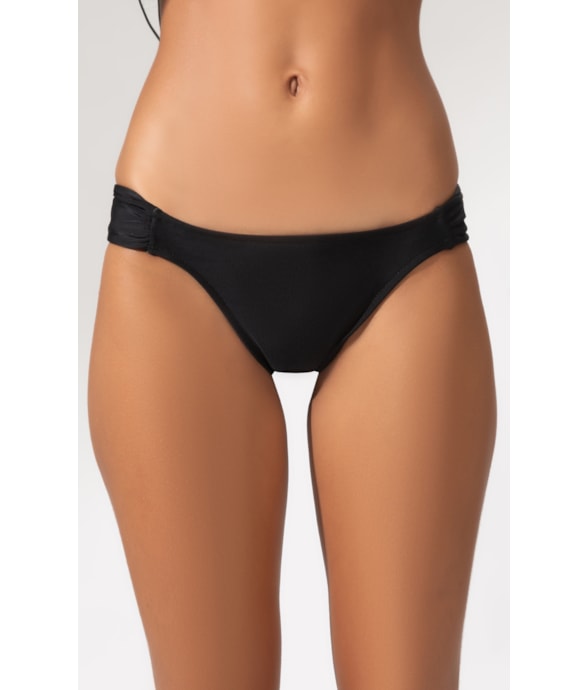 Calcinha Franzida Lateral Mininal Preto