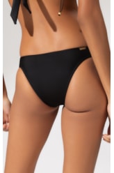 Calcinha Franzida Lateral Mininal Preto