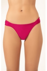 Calcinha Franzida Lateral Sunset Pink