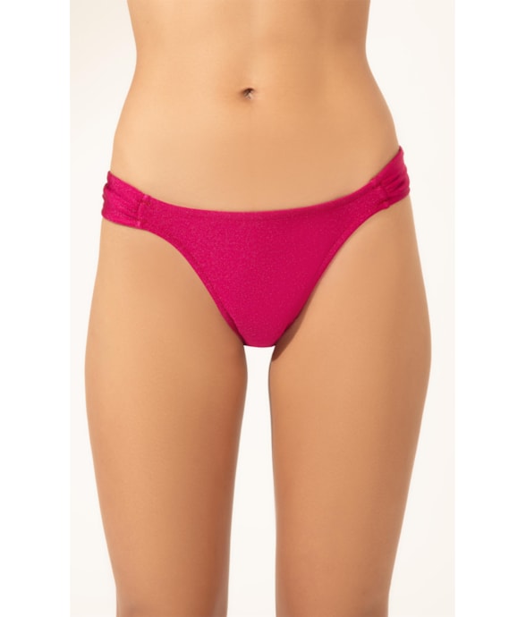 Calcinha Franzida Lateral Sunset Pink