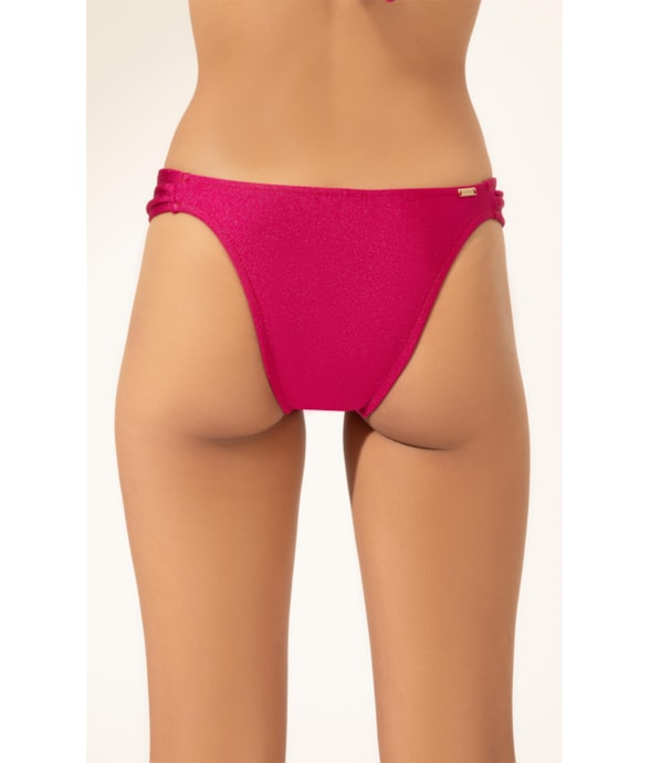 Calcinha Franzida Lateral Sunset Pink