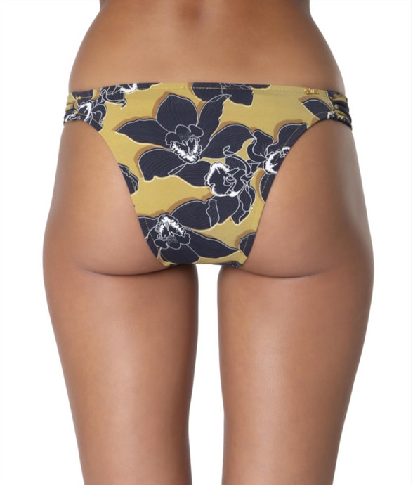Calcinha Franzida Lateral Vanilla Mostarda
