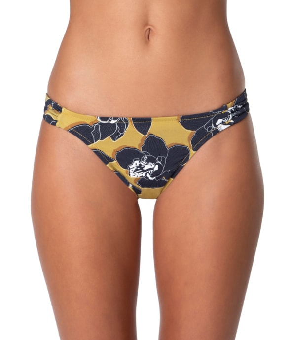 Calcinha Franzida Lateral Vanilla Mostarda