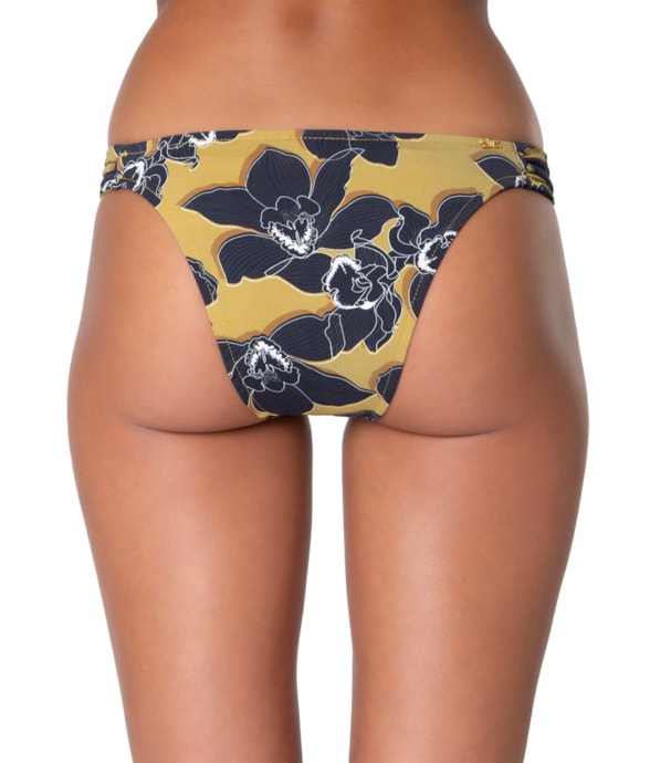 Calcinha Franzida Lateral Vanilla Mostarda