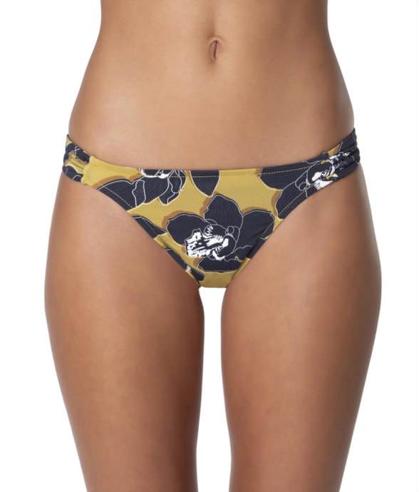 Calcinha Franzida Lateral Vanilla Mostarda