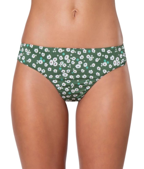 Calcinha Franzida Miracle Up Daisy Verde Militar