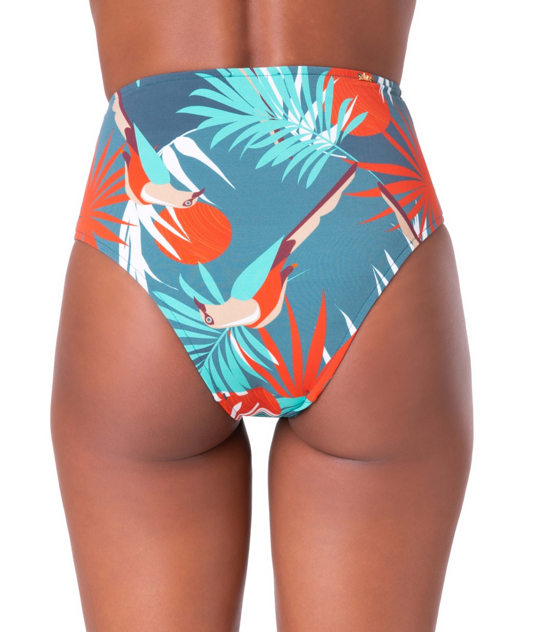 Calcinha Hot Pant Com Argola Carandá Turquesa