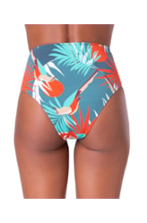 Calcinha Hot Pant Com Argola Carandá Turquesa