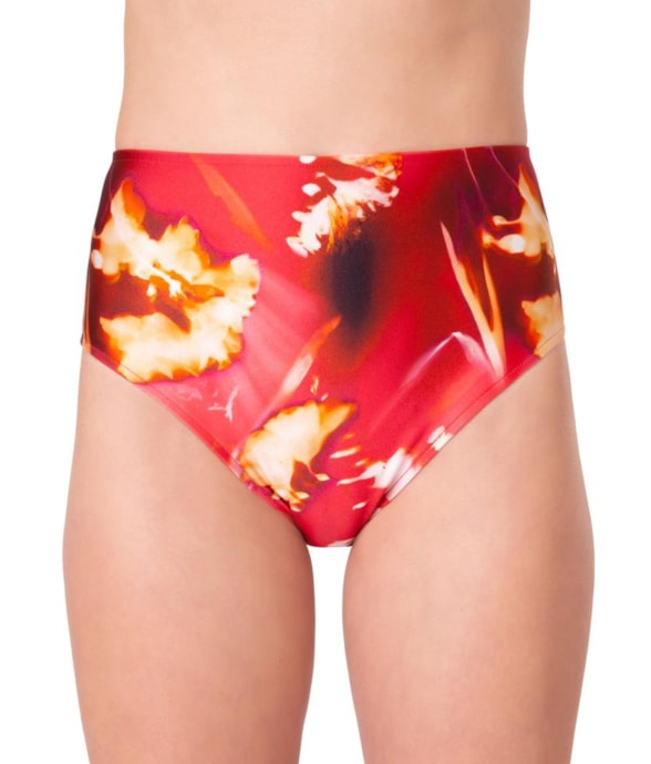 Calcinha Hot Pant Peônia Vinho